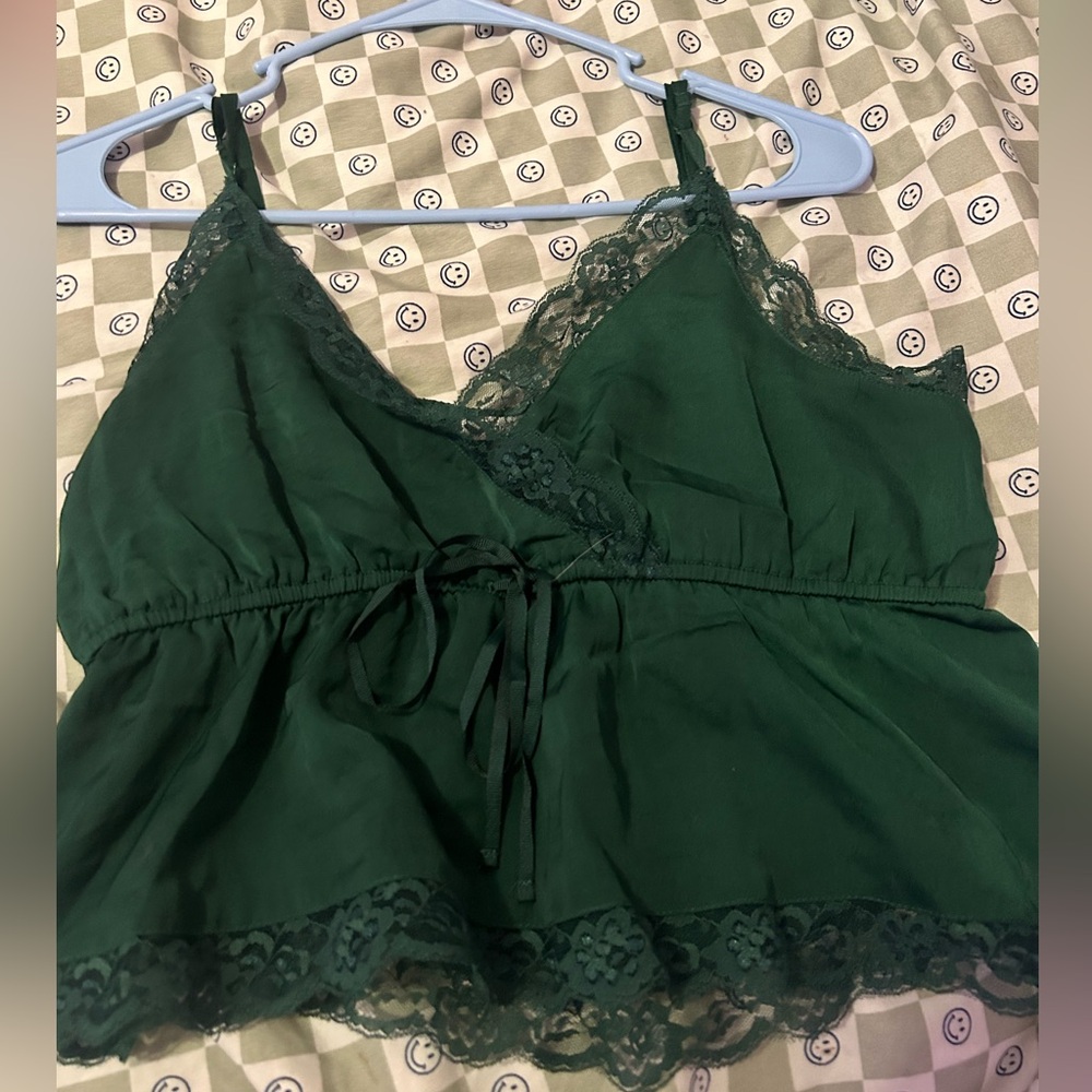 American eagle green tank top size medium